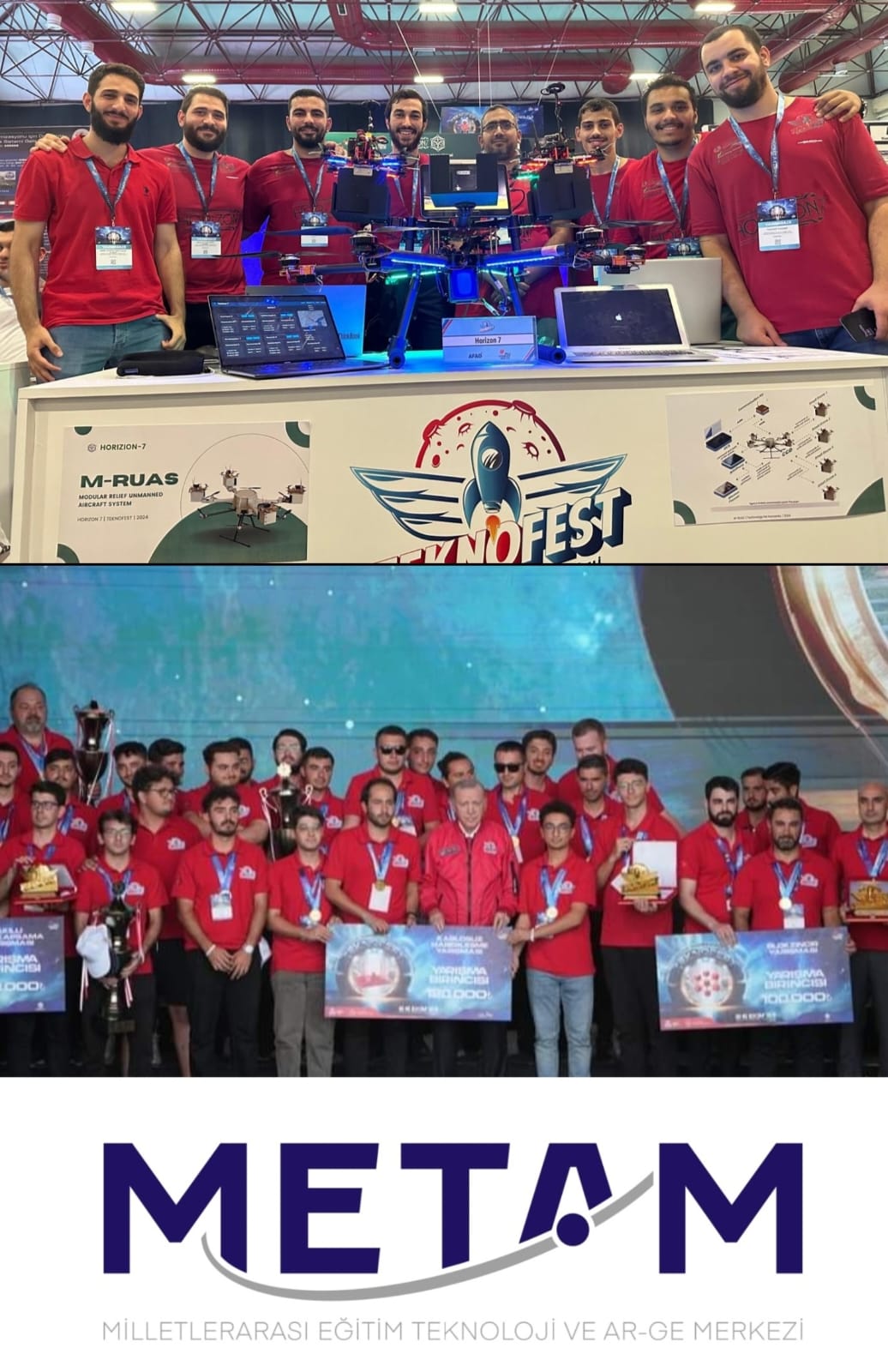 Teknofest yarışmalarında “Horizon 7” takımımız afet kategorisinde 4. oldu. Kendilerini tebrik ediyoruz.